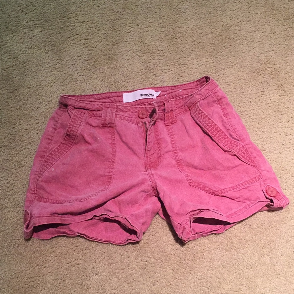 WOMENS RED SHORTS